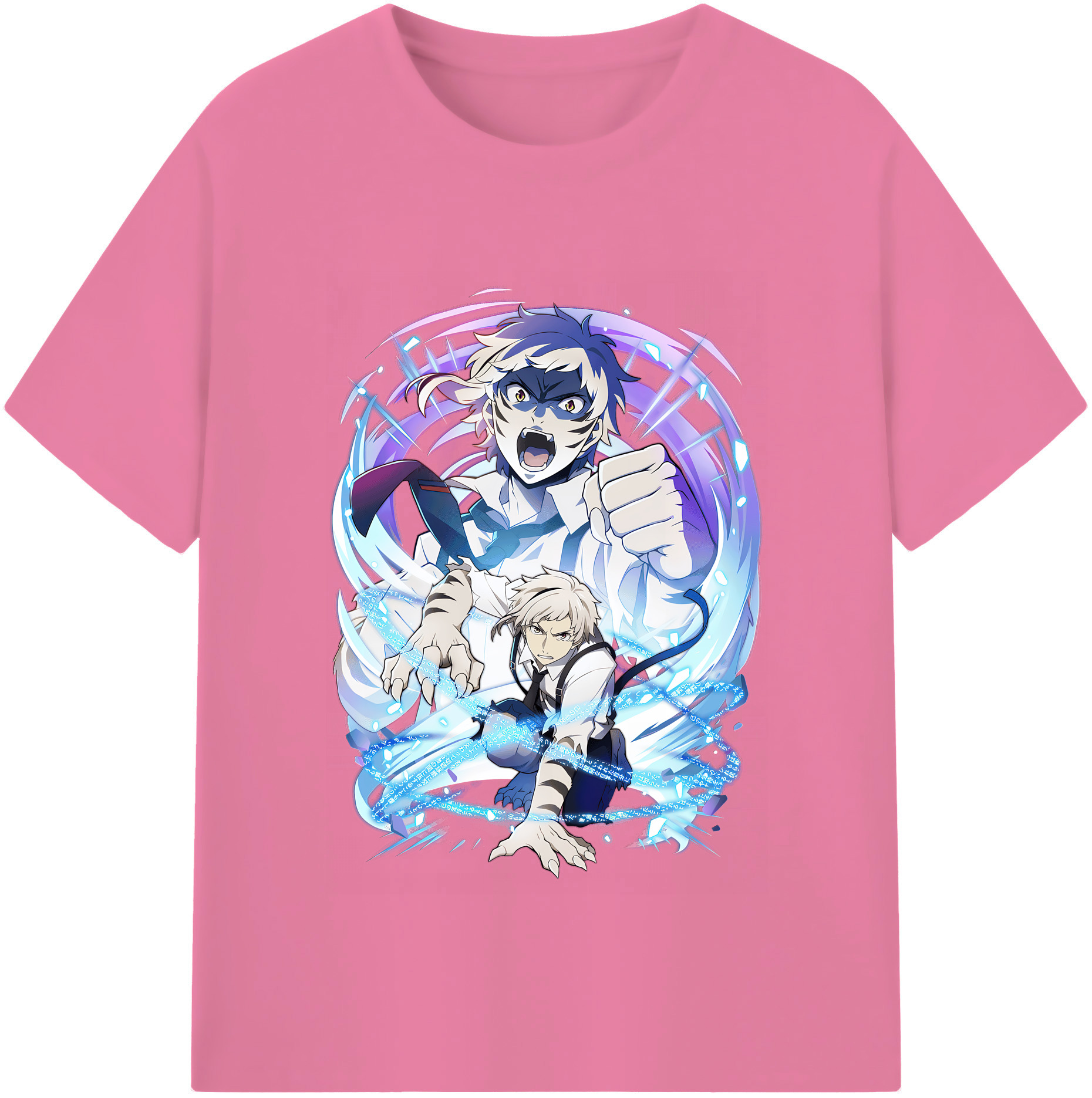 （画像用） 文豪ストレイドッグス Bungo Stray Dogs 綿100％半袖Tシャツ（フロントプリント）